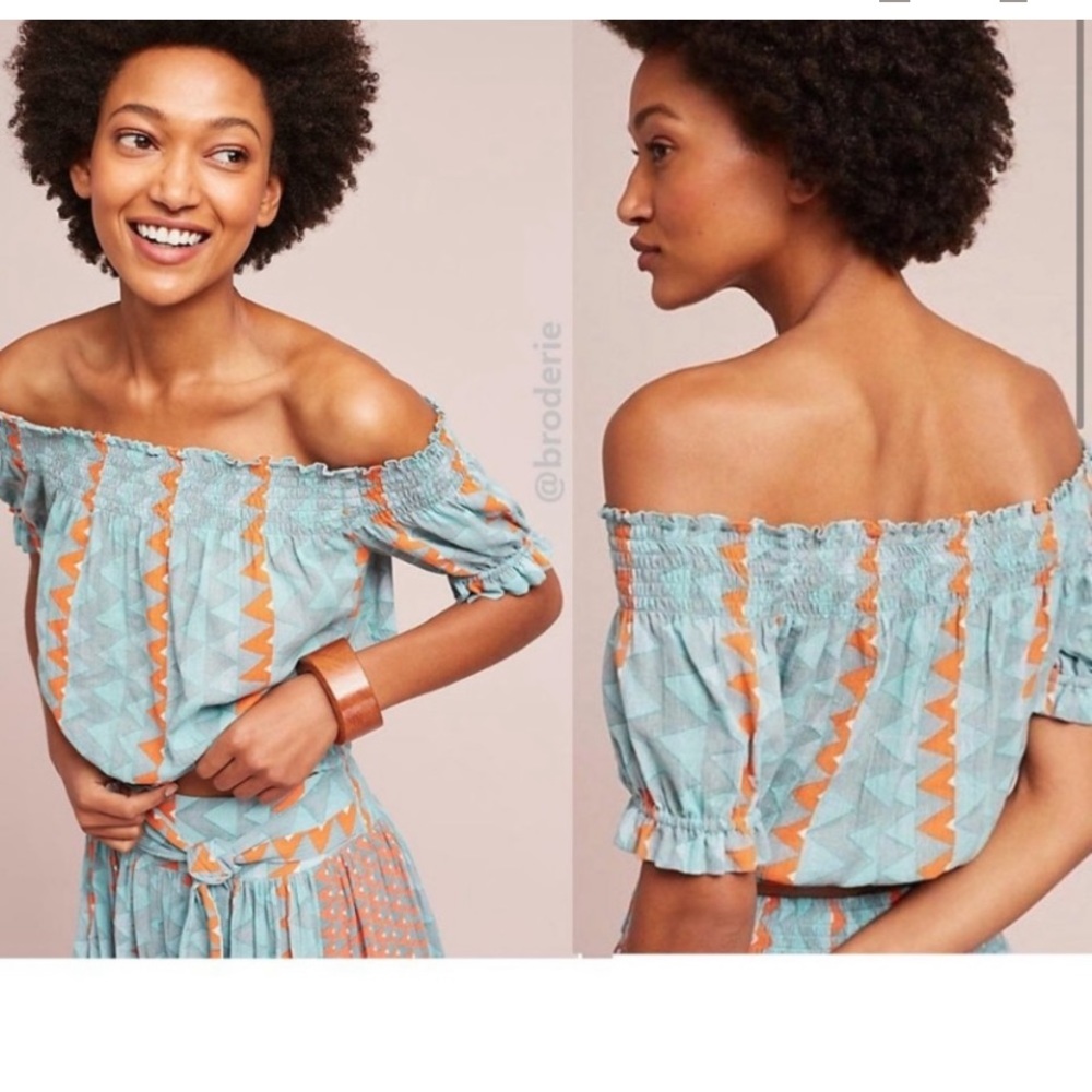 Anthropologie: Feather Bone Demetria top